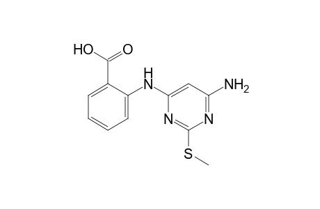 N-[6-amino-2-(methylthio)-4-pyrimidinyl]anthranilic acid