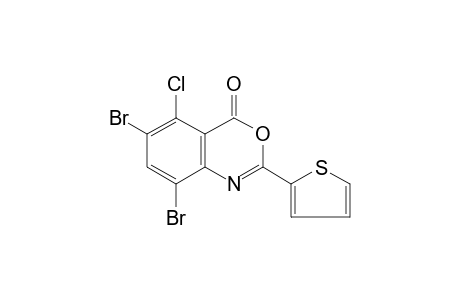 5-chloro-6,8-dibromo-2-(2-thienyl)-4H-3,1-benzoxazin-4-one