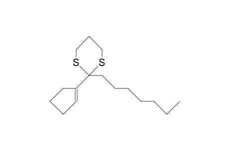 2-(1-CYCLOPENTEN-1-YL)-2-HEPTYL-m-DITHIANE