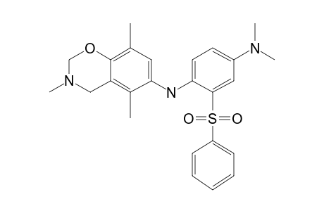 1,4-Benzenediamine, N1-(3,4-dihydro-3,5,8-trimethyl-2H-1,3-benzoxazin-6-yl)-N4,N4-dimethyl-2-(phenylsulfonyl)-