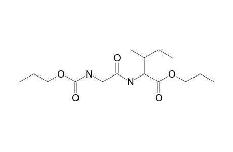 Glycyl-L-isoleucine, N-propoxycarbonyl-, propyl ester