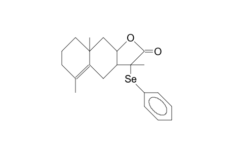 NAPHTHO[2,3-B]FURAN-2(3H)-ONE, 3A,4,6,7,8,8A,9,9A-OCTAHYDRO-3,5,8A-TRIMETHYL-3-(PHENYLSELENO)-