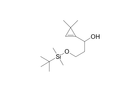 3-[(tert-Butyldimethylsilyl)oxy]-1-(3,3-dimethylcycloprop-1-en-1-yl)propan-1-ol