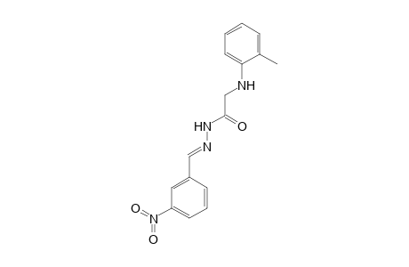 N'-[(E)-(3-Nitrophenyl)methylidene]-2-(2-toluidino)acetohydrazide