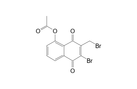 5-ACETOXY-2-BROMO-3-(BROMOMETHYL)-[1.4]-NAPHTHOQUINONE
