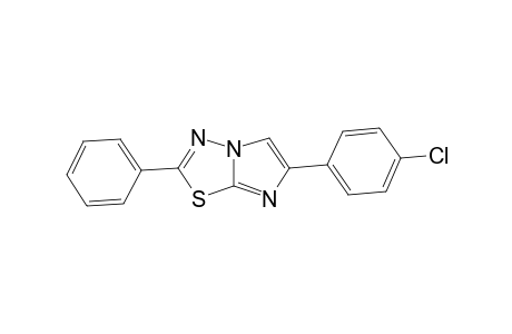 Imidazo[2,1-b]-1,3,4-thiadiazole, 6-(4-chlorophenyl)-2-phenyl-