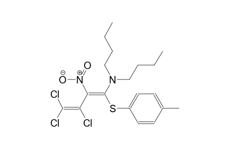 (1E)-N,N-dibutyl-3,4,4-trichloro-1-[(4-methylphenyl)sulfanyl]-2-nitro-1,3-butadien-1-amine