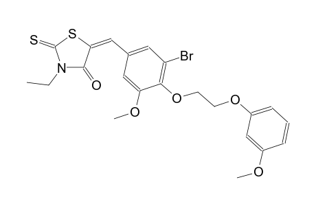 4-thiazolidinone, 5-[[3-bromo-5-methoxy-4-[2-(3-methoxyphenoxy)ethoxy]phenyl]methylene]-3-ethyl-2-thioxo-, (5E)-