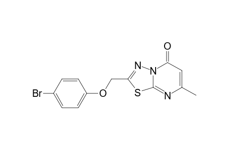 7-methyl-2-(4-bromophenoxymethyl)-[1,3,4]thiadiazolo[3,2-a]pyrimidin-5-one