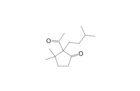 Cyclopentanone, 2-acetyl-3,3-dimethyl-2-(3-methylbutyl)-