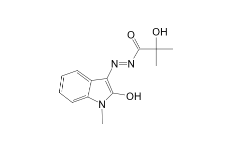 1H-indol-2-ol, 3-[(E)-(2-hydroxy-2-methyl-1-oxopropyl)azo]-1-methyl-