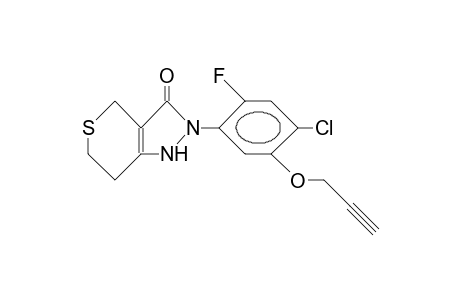 Thiopyrano[4,3-c]pyrazol-3(2H)-one, 2-[4-chloro-2-fluoro-5-(2-propynyloxy)phenyl]-1,4,6,7-tetrahydro-