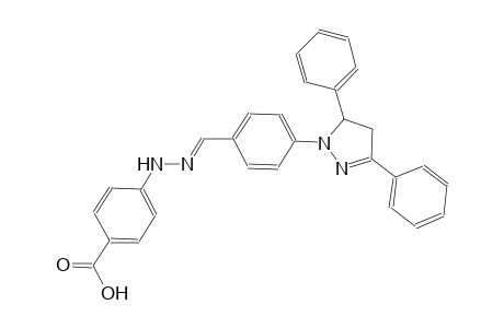 4-{(2E)-2-[4-(3,5-diphenyl-4,5-dihydro-1H-pyrazol-1-yl)benzylidene]hydrazino}benzoic acid