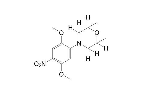 4-(2,5-dimethoxy-4-nitrophenyl)-2,6-dimethylmorpholine