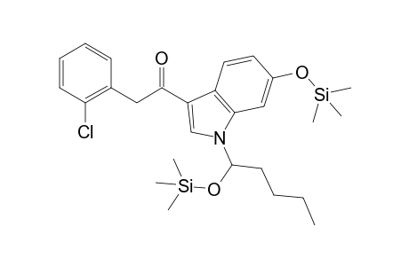 2-(2-Chlorophenyl)-1-(6-((trimethylsilyl)oxy)-1-(1-((trimethylsilyl)oxy)pentyl)-1H-indol-3-yl)ethan-1-one