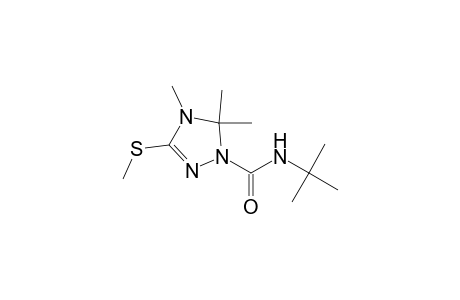 4,5-Dihydro-N-(1,1-dimethylethyl)-4,5,5-trimethyl-3-(methylthio)-1H-1,2,4-triazole-1-carboxamide