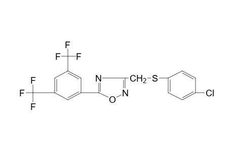 3-{[(p-CHLOROPHENYL)THIO]METHYL}-5-(alpha,alpha,alpha,alpha',alpha',alpha'-HEXAFLUORO-3,5-XYLYL)-1,2,4-OXADIAZOLE