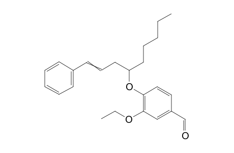 3-ethoxy-4-((1-phenylnon-1-en-4-yl)oxy)benzaldehyde