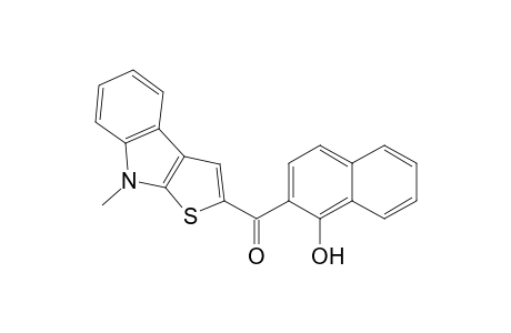 2-{8-Methyl-8H-thieno[2,3-b]indole-2-carbonyl}naphthalen-1-ol