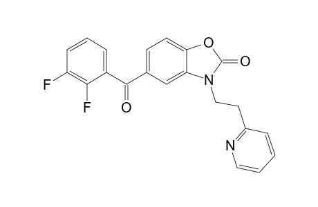 5-(2',3'-Difluorobenzoyl)-N-[(2'-pyridyl)ethyl]-2,3-dihydrobenzoxazol-2-one