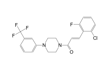 1-[(2E)-3-(2-chloro-6-fluorophenyl)-2-propenoyl]-4-[3-(trifluoromethyl)phenyl]piperazine