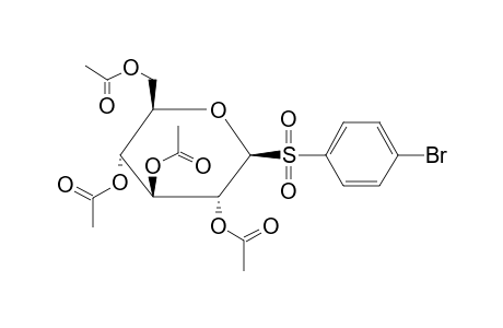 4'-Bromophenyl-1-thio-.beta.-D-glucoside S,S-dioxide, tetraacetate(ester)