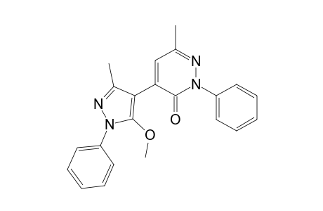 4-(5-Methoxy-3-methyl-1-phenyl-1H-pyrazol-4-yl)-6-methyl-2-phenyl-pyridazin-3(2H)-one