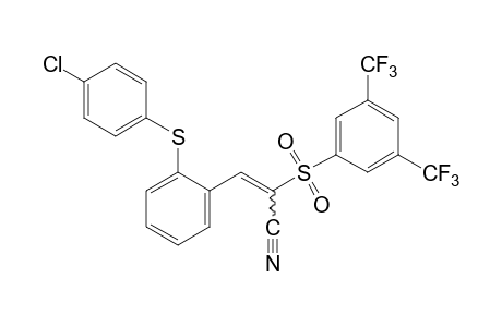 o-[(p-CHLOROPHENYL)THIO]-alpha-[(alpha,alpha,alpha,alpha',alpha',alpha'-HEXAFLUORO-3,5-XYLYL)SULFONYL]CINNAMONITRILE