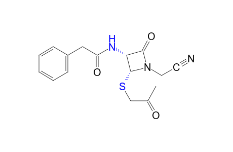 cis-N-[2-(acetonylthio)-1-(cyanomethyl)-4-oxo-3-azetidinyl]-2-phenylacetamide