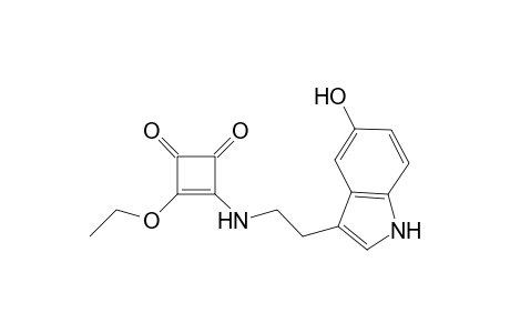 3-Ethoxy-4-[2-(5-hydroxy-1H-indol-3-yl)ethylamino]cyclobut-3-ene-1,2-dione