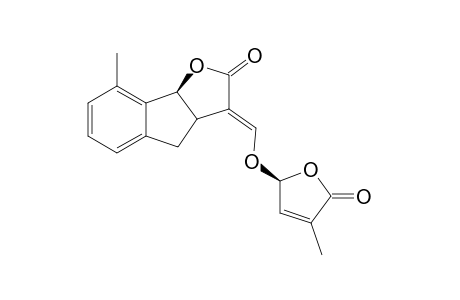 8-Methyl-3-{(E)-1-[(4'-methyl-5'-oxo-2',5'-dihydrofuran-2'-yl)oxy]methylidene}-3,3a,4,8b-trteahydro-2H-indeno[1,2-b]furan-2-one isomer