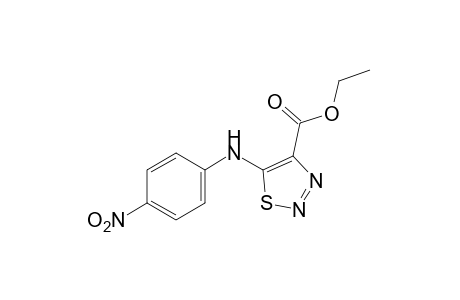 5-(p-nitroanilino)-1,2,3-thiadiazole-4-carboxylic acid, ethyl ester