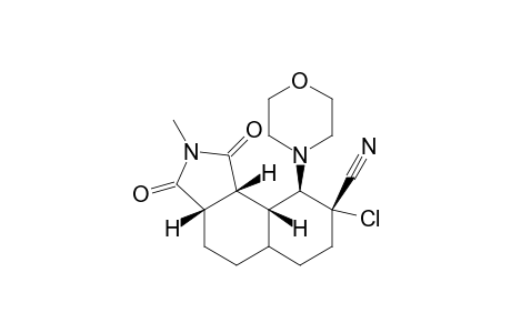 (3aS,8R,9R,9aR,9bR)-8-chloro-2-methyl-9-morpholino-1,3-dioxo-4,5,5a,6,7,9,9a,9b-octahydro-3aH-benzo[e]isoindole-8-carbonitrile