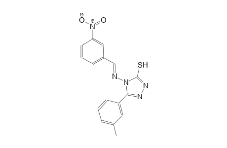 5-(3-methylphenyl)-4-{[(E)-(3-nitrophenyl)methylidene]amino}-4H-1,2,4-triazol-3-yl hydrosulfide