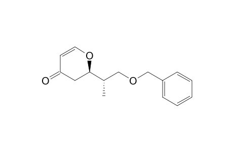 (2R*,1'S*)-2-(2'-(Benzyloxy)-1'-methylethyl)-2,3-dihydro-4H-pyran-4-one