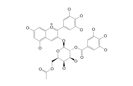 DELPHINIDIN-3-O-(2''-O-GALLOYL-6''-O-ACETYL-BETA-GALACTOPYRANOSIDE)
