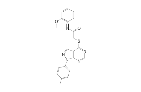 N-(2-methoxyphenyl)-2-{[1-(4-methylphenyl)-1H-pyrazolo[3,4-d]pyrimidin-4-yl]sulfanyl}acetamide