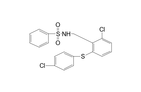 N-{2-chloro-6-[(p-chlorophenyl)thio]benzyl}benzenesulfonamide