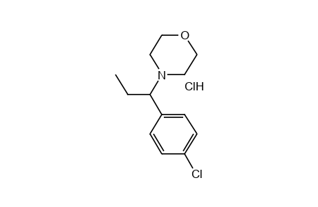 4-(p-CHLORO-alpha-ETHYLBENZYL)MORPHOLINE, HYDROCHLORIDE