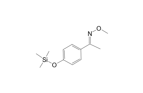 Acetophenone methoxime <4-hydroxy->, mono-TMS, isomer 1