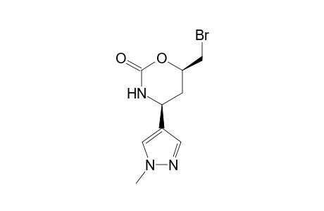 (4S,6R)-6-(Bromomethyl)-4-(1-methyl-1H-pyrazol-4-yl)-1,3-oxazinan-2-one