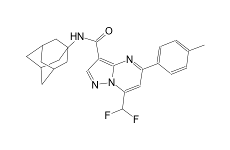 N-(1-adamantyl)-7-(difluoromethyl)-5-(4-methylphenyl)pyrazolo[1,5-a]pyrimidine-3-carboxamide