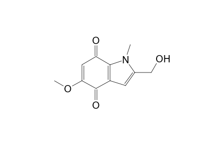 2-(Hydroxymethyl)-5-methoxy-1-methylindole-4,7-dione