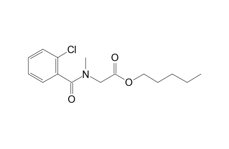 Sarcosine, N-(2-chlorobenzoyl)-, pentyl ester