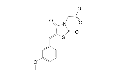 2-[2,4-diketo-5-(3-methoxybenzylidene)thiazolidin-3-yl]acetic acid
