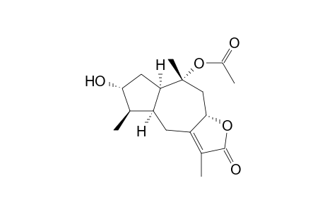 10.alpha.-Acetoxy-3.alpha.-hydroxy-1,4,5.alpha.H,8.beta.H-guai-7(11)-en-8,12-olide