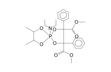 2-(2,3-BUTYLENEDIOXY)-2-DIETHYLAMINO-4,5-BIS(CARBOMETHOXY)-4,5-DIPHENYL-1,3,2-DIOXAPHOSPHOLANE