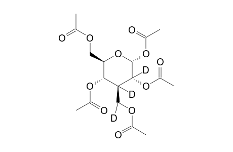 1,2,3',4,6-Penta-O-acetyl-3-deoxy-3-c-(hydroxymethyl)-.alpha.-D-glucopyranose-2,3,3'-D3