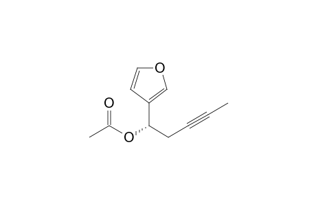 Acetic acid (S)-1-furan-3-yl-pent-3-ynyl ester