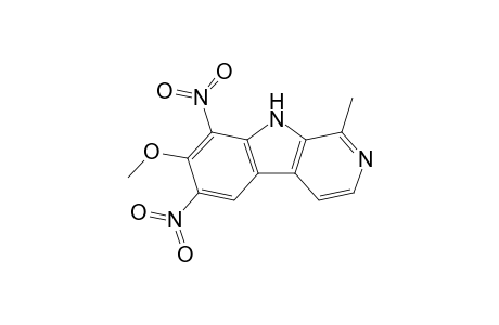 6,8-DINITRO-7-METHOXY-1-METHYL-9H-PYRIDO-[3,4-B]-INDOLE-(6,8-DINITROHARMINE)